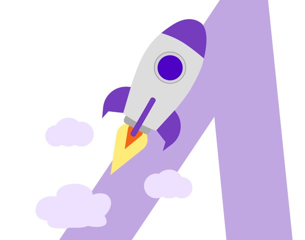 Ascendus Logo with a rocket
